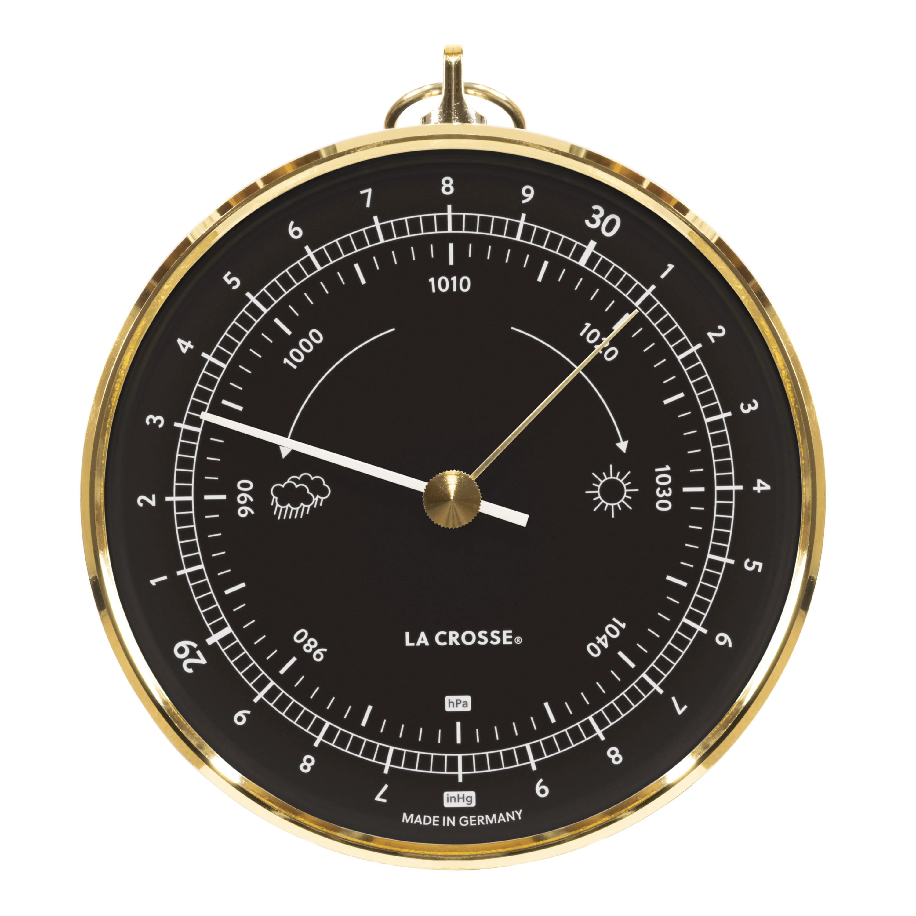 138-611B Analog Dial Barometer – Black